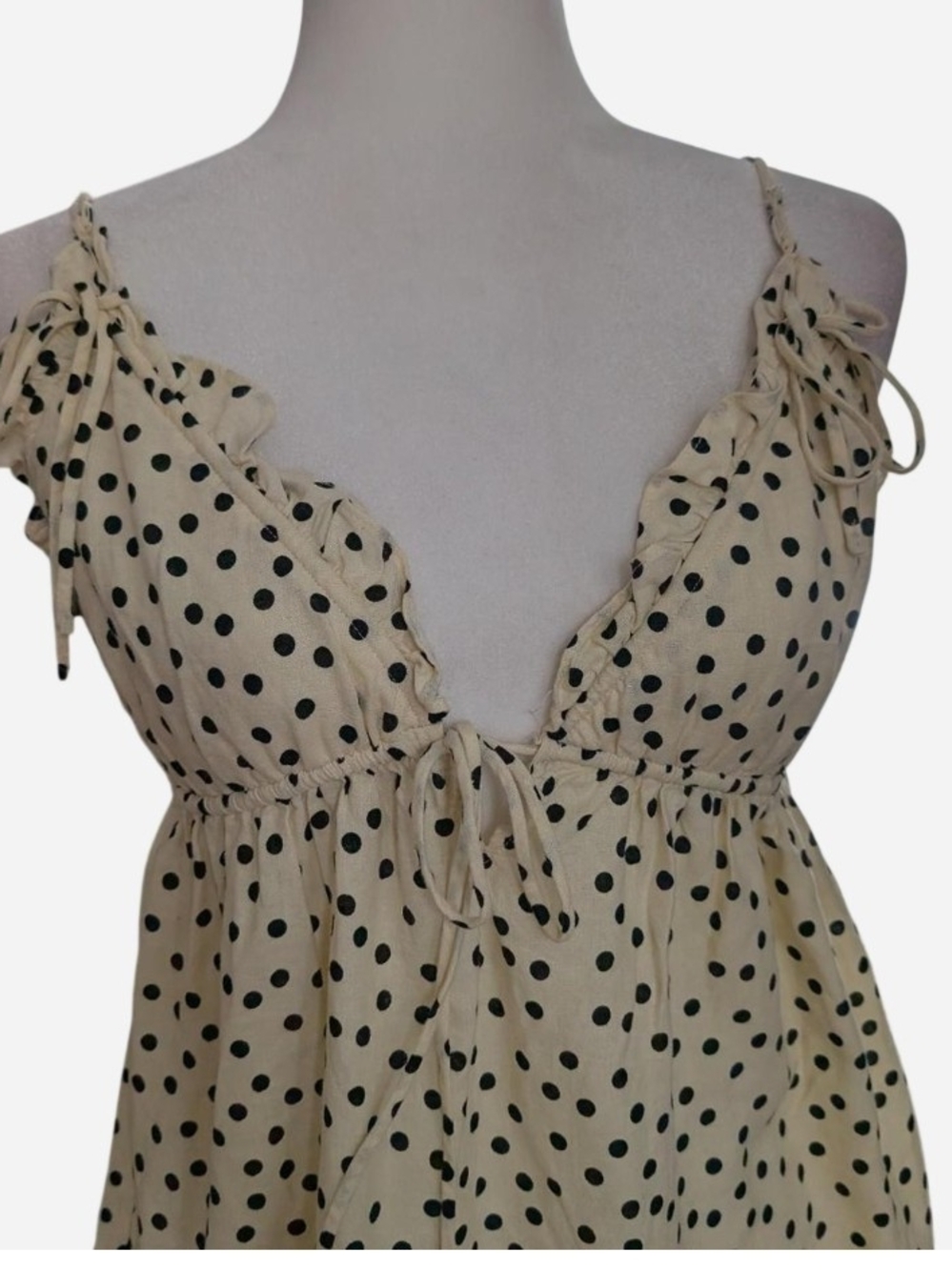 wild fable Cream Polka Dot Mini Dress - Picture 7 of 10
